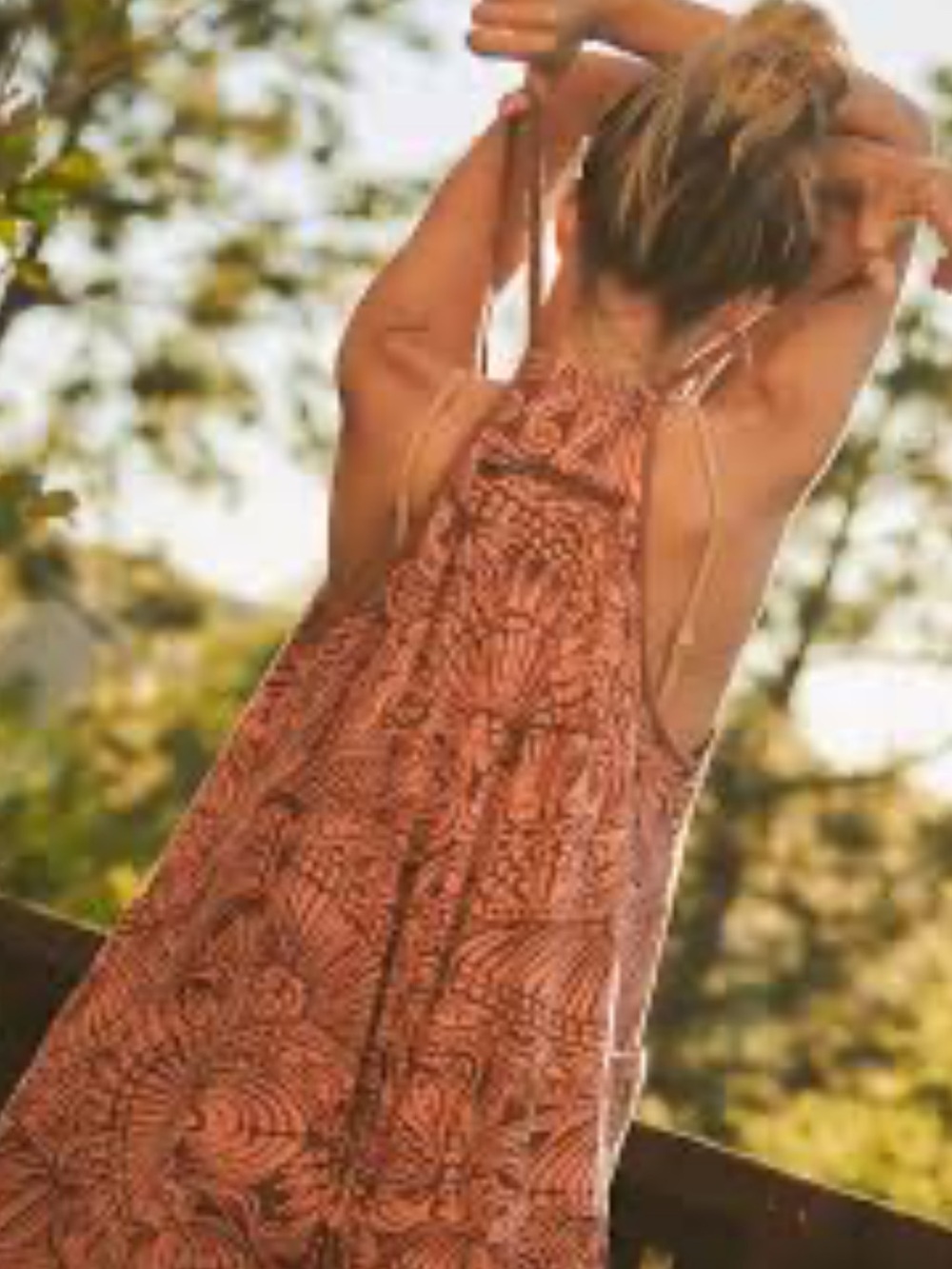 Free People FP Movement Hot Shot Amber Combo Rare Printed Onesie Jumpsuit S - Picture 2 of 16